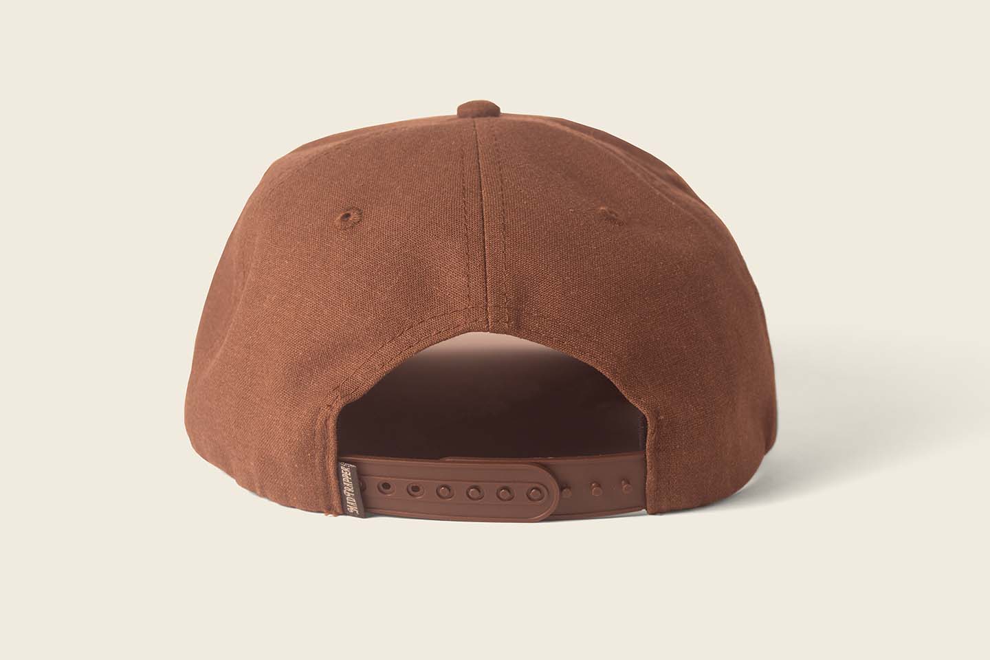 Mad Trapper Drake Hat from view. Pecan color. 