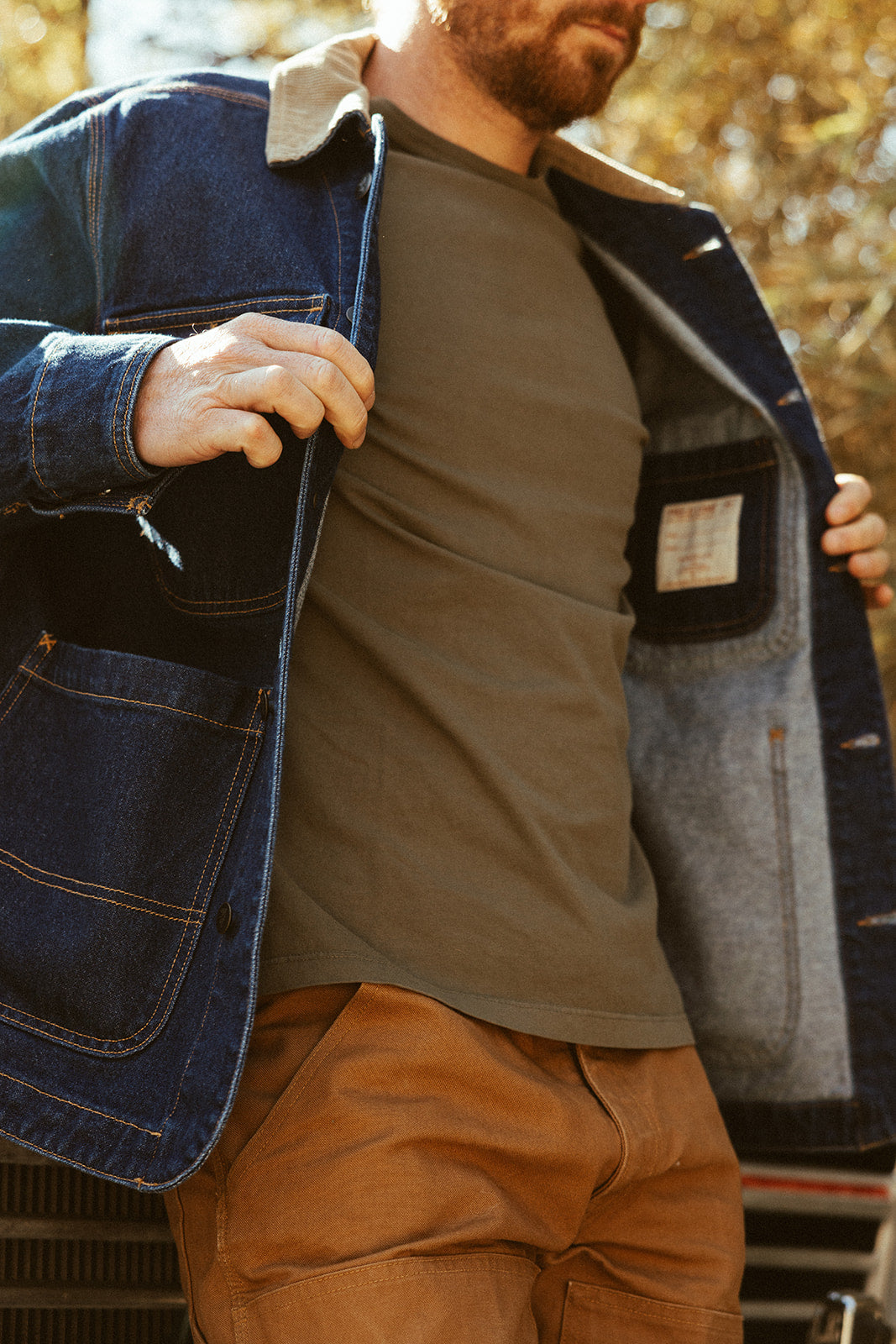 Denim Field Coat - Dark Wash – Mad Trapper