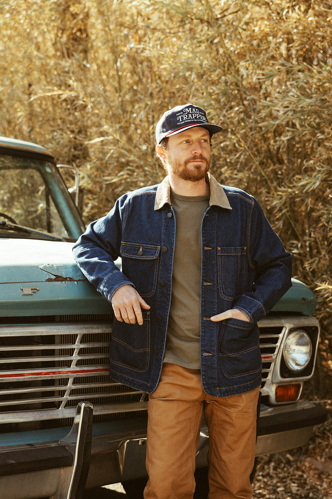 Denim Field Coat - Dark Wash – Mad Trapper
